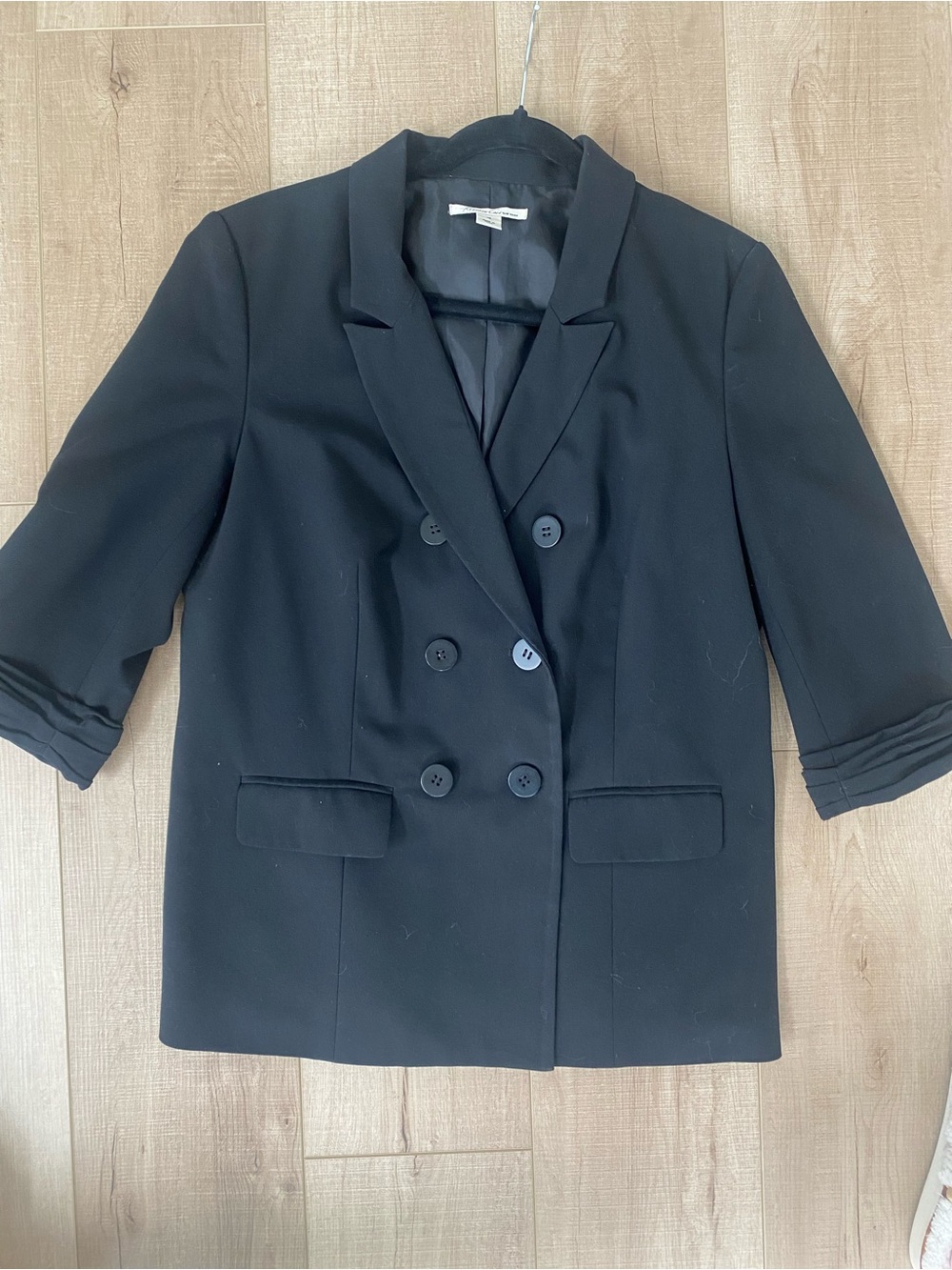 Kenneth Cole New York Black Double-Breasted Blazer